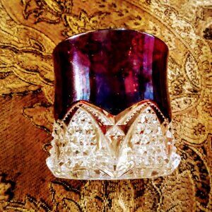 Ruby flash candle holder/toothpick holder